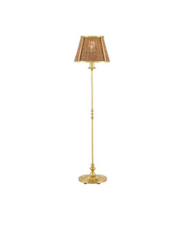 Deauville One Light Floor Lamp in Natural/Polished Brass (142|8000-0141)