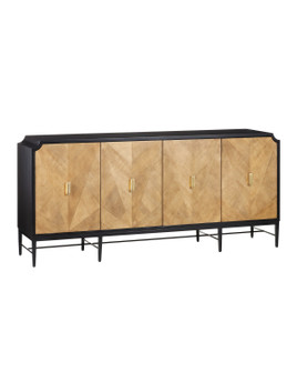 Kallista Credenza in Taupe/Caviar Black/Polished Brass/Black (142|3000-0271)