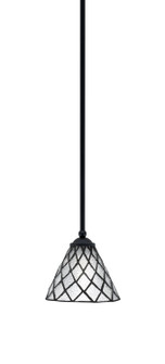 Zilo One Light Mini Pendant in Matte Black (200|560-MB-9185)