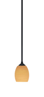 Zilo One Light Mini Pendant in Matte Black (200|560-MB-625)