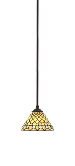 Zilo One Light Mini Pendant in Dark Granite (200|560-DG-9415)