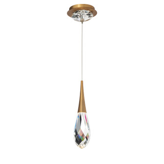 Hibiscus LED Mini Pendant in Aged Brass (529|BPD21213-AB)
