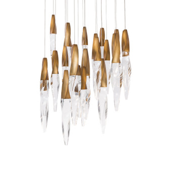 Kindjal LED Pendant in Aged Brass (529|BPD13221-AB)