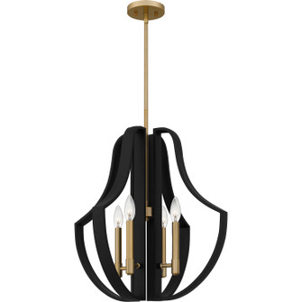 Quoizel Pendant Four Light Pendant in Matte Black (10|QP6188MBK)