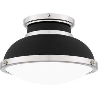Quoizel Flush Mount Two Light Flush Mount in Matte Black (10|QFL6184MBK)