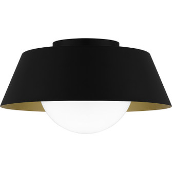 Quoizel Flush Mount Three Light Flush Mount in Matte Black (10|QFL6180MBK)