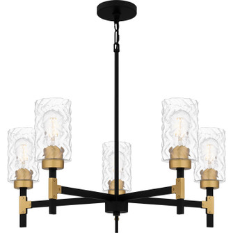 Carly Five Light Chandelier in Matte Black (10|CAY5028MBK)