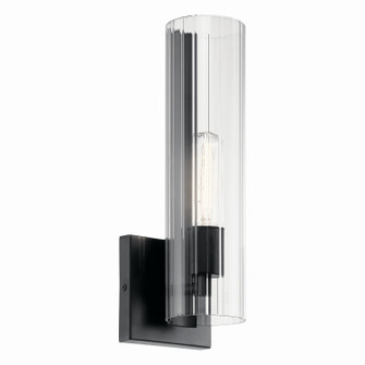 Jemsa One Light Wall Sconce in Black (12|55165BK)