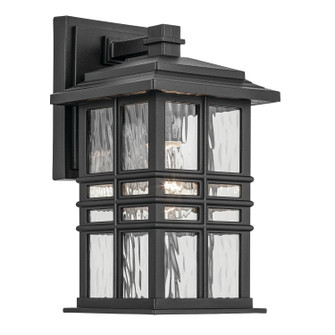 Beacon Square One Light Outdoor Wall Mount in Textured Black (12|49829BKT)