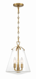 Voss Three Light Mini Chandelier in Luxe Gold (60|VSS-7004-LG)