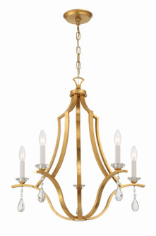 Perry Five Light Chandelier in Antique Gold (60|PER-10405-GA)