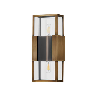 Santa Clara Two Light Outdoor Wall Sconce in Patina Brass (67|B2913-PBR)