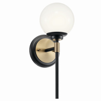Benno One Light Wall Sconce in Black (12|55170BKCPZ)