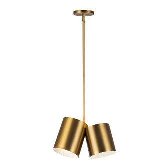 Keiko Two Light Pendant in Brushed Gold (347|PD58814-BG)