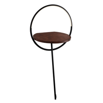 Maya LED Floor Lamp in Black/Walnut (347|FL83818-BK/WT)