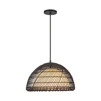 Bondi One Light Pendant in Matte Black/Opal (452|PD631416MBOP)