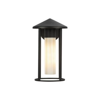 Tenko One Light Exterior Wall Mount in Black/Glossy Opal Glass (452|EW526312BKGO)