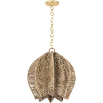 Valatie One Light Pendant in Vintage Gold Leaf (67|F3416-VGL)