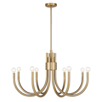 Sorrento Eight Light Chandelier in Noble Brass (51|1-6680-8-127)