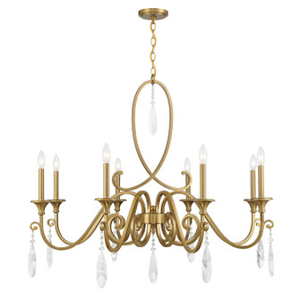 Fairchild Eight Light Chandelier in Warm Brass (51|1-2702-8-322)