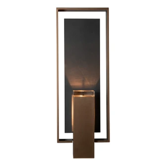 Shadow Box Shadow Box Large w/Slate Outdoor Sconce in Coastal Black (39|302604-SKT-80-SL-ZM0546)