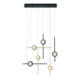 Barletta LED Chandelier in Gold-Black Mix (40|47255-036)
