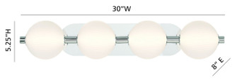 Palmas LED Vanity in Polished Nickel (40|47194-021)