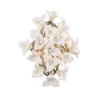 Lily One Light Wall Sconce in Stria Gold Leaf (68|211-12-SGL)