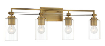 Binsly Four Light Bath Vanity in Aged Brass (7|2644-575)