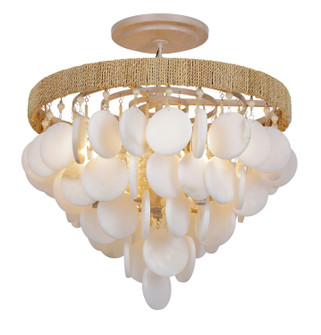 Aurelia's Cove Four Light Semi Flush Mount in Autumn White (29|N1914-759)