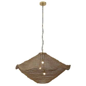 Marseille Three Light Pendant in Gilded brass (29|N1763-752)