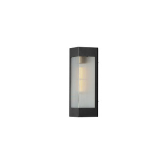 Triform One Light Outdoor Wall Sconce in Black / Antique Brass (16|30761CRBKAB)