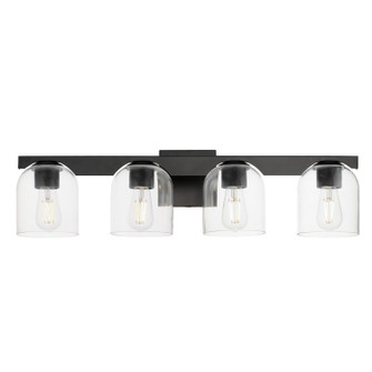 Scoop Four Light Bath Vanity in Black (16|21234CLBK)