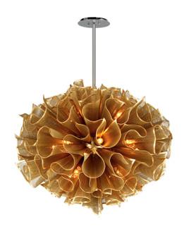 Pulse 16 Light Chandelier in Gold Leaf (68|218-416-GL)