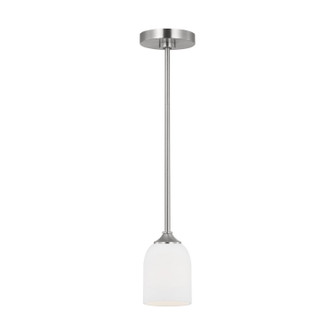 Emile One Light Mini Pendant in Brushed Steel (1|GLP1021BS)