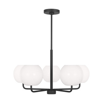 Rory Five Light Chandelier in Midnight Black (1|GLC1055MBK)