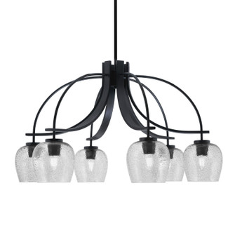 Cavella Six Light Chandelier in Matte Black (200|3926-MB-4812)