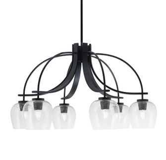 Cavella Six Light Chandelier in Matte Black (200|3926-MB-4810)
