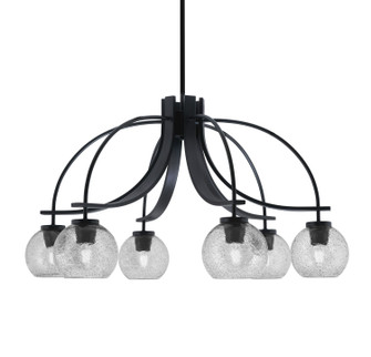 Cavella Six Light Chandelier in Matte Black (200|3926-MB-4102)