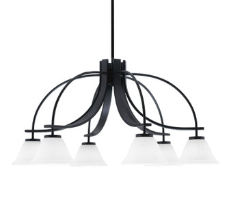 Cavella Six Light Chandelier in Matte Black (200|3926-MB-311)