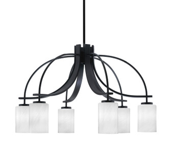 Cavella Six Light Chandelier in Matte Black (200|3926-MB-3001)