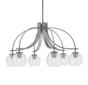 Cavella Six Light Chandelier in Graphite (200|3926-GP-5110)