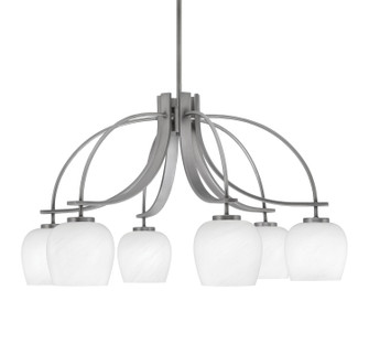 Cavella Six Light Chandelier in Graphite (200|3926-GP-4811)