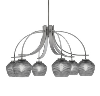 Cavella Six Light Chandelier in Graphite (200|3926-GP-4622)