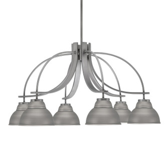 Cavella Six Light Chandelier in Graphite (200|3926-GP-427-GP)
