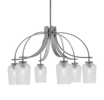 Cavella Six Light Chandelier in Graphite (200|3926-GP-4250)