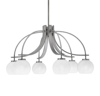 Cavella Six Light Chandelier in Graphite (200|3926-GP-4101)