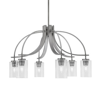 Cavella Six Light Chandelier in Graphite (200|3926-GP-300)