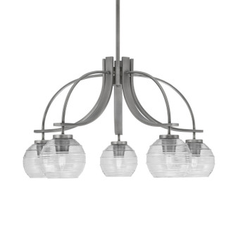 Cavella Five Light Chandelier in Graphite (200|3925-GP-5110)