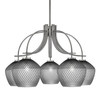 Cavella Five Light Chandelier in Graphite (200|3925-GP-4922)